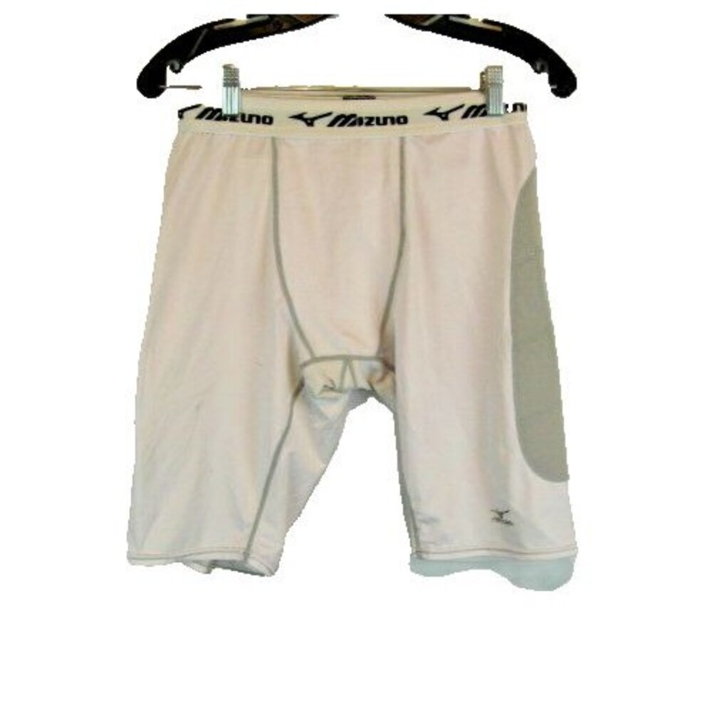 Mens Mizuno White Padded Shorts Cycling Size L